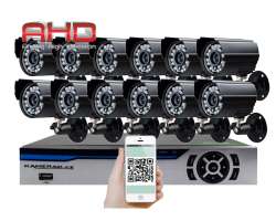12 kamerov AHD set HE12-52A 2Mpx 1080p, H.265, CZ menu - 13390 K