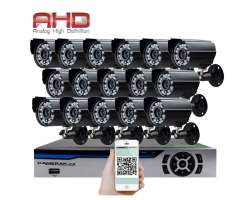 16 kamerov AHD set HE16-52A 2Mpx 1080p, H.265, CZ menu - 16290 K