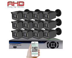 12 kamerov AHD set HE12-57E 5Mpx 1920p, H.265, CZ menu - 16190 K