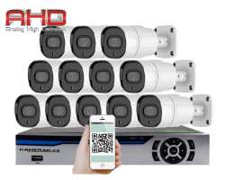 12 kamerov AHD set HE12-63E 5Mpx 1920p, H.265, CZ menu - 16490 K