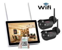 Bezdrátový 2 kamerový set WiFi IP PRO WIP2-153B-Black  13"LCD, 3MPx, CZ menu - 7390 Kč
