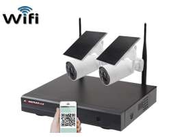 Bezdrátový solární 2 kamerový system Wifi IP Pro WIP2-210B 4MPx, CZ menu - 5290 Kč