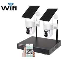 Bezdrátový solární PTZ 2 kamerový systém Wifi IP Pro WIP2-211B 4MPx, CZ menu - 5690 Kč