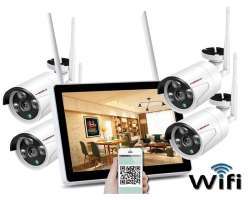 Bezdrtov 4 kamerov set WiFi IP PRO WIP4-152B 13"LCD, 3MPx, CZ menu - 8490 K