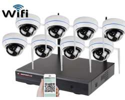 Bezdrtov 8 kamerov set WiFi IP PRO WIP8-104B 3MPx, CZ menu - 11490 K