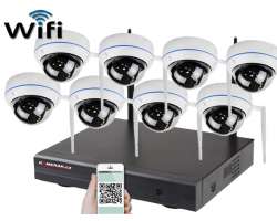 Bezdrtov 8 kamerov set WiFi IP PRO WIP8-104B 3MPx, CZ menu - 11190 K