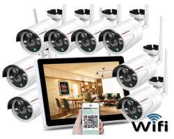 Bezdrtov 8 kamerov set WiFi IP PRO WIP8-152B 13"LCD, 3MPx, CZ menu - 12990 K