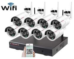 Bezdrtov 8 kamerov set WiFi IP PRO WIP8-302C 5MPx, CZ menu - 12790 K