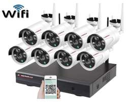 Bezdrtov 8 kamerov set WiFi IP PRO WIP8-302C 5MPx, CZ menu - 13490 K