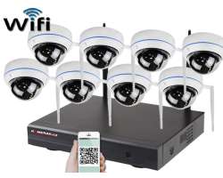 Bezdrtov 8 kamerov set WiFi IP PRO WIP8-304C 5MPx, CZ menu - 12790 K