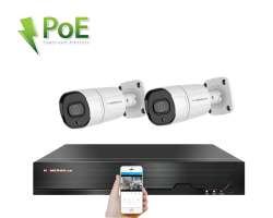 PoE IP 2 kamerov set  XM-208B 4MPx, CZ menu - 5090 K