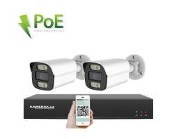 PoE IP 2 kamerov set XM-214B 4MPx, CZ menu - 5290 K