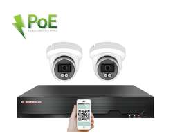 4K PoE IP 2 kamerov set XM-209D 8MPx, CZ menu - 6490 K