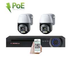 4K PoE IP 2 kamerov set XM-PTZ-220D, 8Mpx, CZ menu - 7690 K