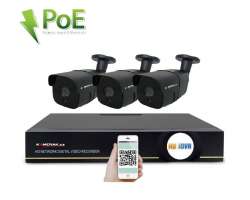 PoE IP 3 kamerov set  XM-307A 3MPx, CZ menu - 6990 K