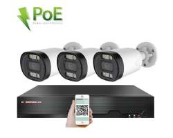 PoE IP 3 kamerov set XM-313B 4MPx, CZ menu - 6990 K