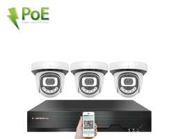 PoE IP 3 kamerov set XM-312A 3MPx, CZ menu - 5990 K