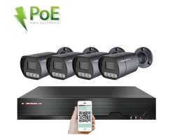 PoE IP 4 kamerov set XM-410B 4MPx, mikrofon, CZ menu - 7990 K