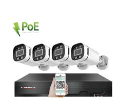 4K PoE IP 4 kamerov set XM-406D 8MPx, CZ menu - 10590 K
