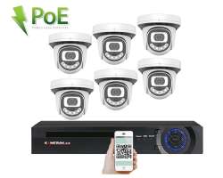 PoE IP 6 kamerov set XM-612A-3Mpx, CZ menu - 10290 K