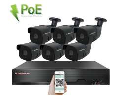 PoE IP 6 kamerov set XM-607B 4MPx, CZ menu - 11190 K