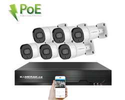 4K PoE IP 6 kamerov set XM-608D 8MPx, CZ menu - 13890 K