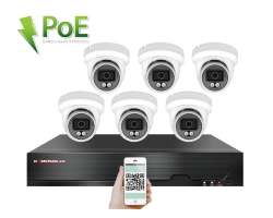 4K PoE IP 6 kamerov set XM-609D 8MPx, CZ menu - 15590 K