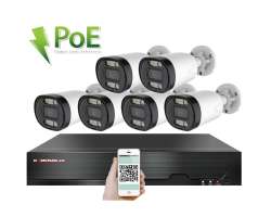 4K PoE IP 6 kamerov set XM-613D 8MPx, CZ menu - 15590 K