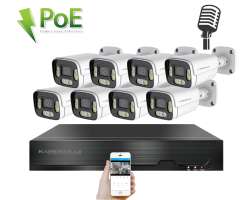 PoE IP 8 kamerov set XM-806B 4MPx, CZ menu - 13990 K