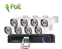 PoE IP 8 kamerov set XM-808B 4MPx, CZ menu - 13490 K