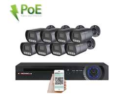 PoE IP 8 kamerov set XM-810B 4MPx, mikrofon, CZ menu - 14090 K