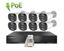 PoE IP 8 kamerov set XM-813B 4MPx, CZ menu - 14290 K