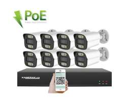 PoE IP 8 kamerov set XM-814B 4MPx, CZ menu - 14290 K