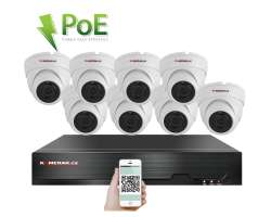4K PoE IP 8 kamerov set XM-802D 8MPx, CZ menu - 19590 K