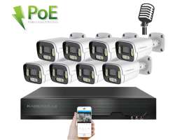 4K PoE IP 8 kamerov� set XM-806D 8MPx, CZ menu - 19190 K�