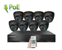 4K PoE IP 8 kamerov set XM-811D 8MPx, H.265, CZ menu - 19590 K