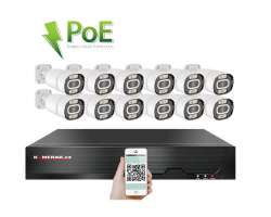 PoE IP 12 kamerov set XM-1203A 4Mpx, CZ menu - 22190 K