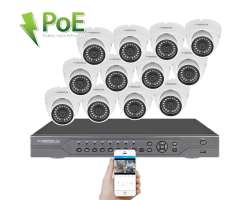 PoE IP 12 kamerov� set  XM-1202B 4MPx, CZ menu - 24890 K�