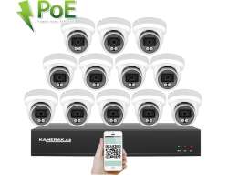 PoE IP 12 kamerov set XM-1209B 4MPx, CZ menu - 25590 K