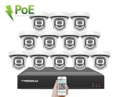 4K PoE IP 12 kamerov set XM-1212D 8MPx, CZ menu - 31990 K