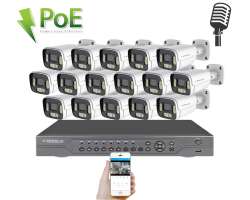 4K PoE IP 16 kamerov set XM-1606D 8MPx, CZ menu - 41190 K