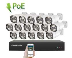 PoE IP 16 kamerov set XM-1608D 8MPx, CZ menu - 34790 K
