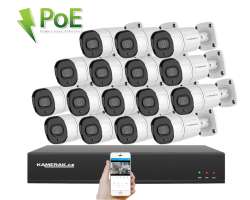 4K PoE IP 16 kamerov set XM-1608D 8MPx, CZ menu - 36990 K