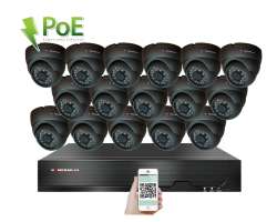 4K PoE IP 16 kamerov set XM-1611D 8MPx, H.265, CZ menu - 41690 K