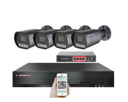 IP 4 kamerov set  s externm PoE XM-410B-Ext. 4MPx, CZ menu - 9590 K