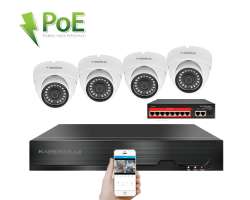 IP 4 kamerov� set  s extern�m PoE XM-402B-Ext. 4MPx, CZ menu - 8390 K�