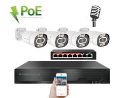 IP 4 kamerov set  s externm PoE XM-403B-Ext. 4MPx, CZ menu - 7890 K