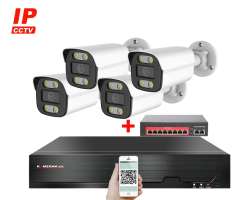IP 4 kamerov set  s externm PoE XM-414B-Ext. 4MPx, CZ menu - 8490 K