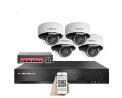 4K IP 4 kamerov set s externm PoE XM-405D-Ext. 8MPx, CZ menu - 10890 K