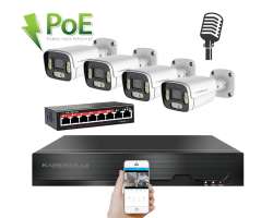 IP 4 kamerov set  s externm PoE XM-406D-Ext. 4MPx, CZ menu - 10590 K